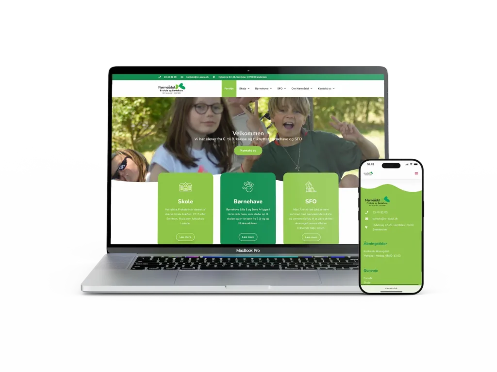 Nørre Ådal friskole hjemmeside